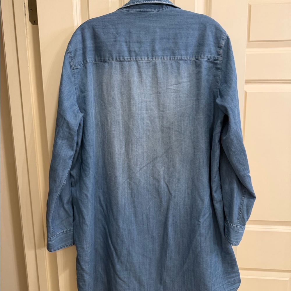 Frank & Eileen Light Blue Denim Shirt Dress - Picture 4 of 9